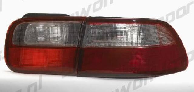 Honda Civic 92-95 2/4D Red/White Lens Taillights OEMStyle