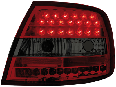 LED Rückleuchten Audi A4 B5 Lim. 95-10.00 red/smoke LED Rückleuchten Audi A4 B5 Lim. 95-10.00 red/smoke