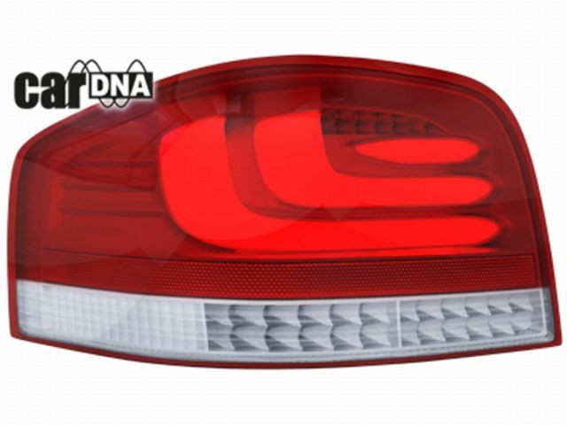 carDNA LED Rückleuchten Audi A3 8P 03-09 silver/red/clear carDNA LED Rückleuchten Audi A3 8P 03-09 silver/red/clear