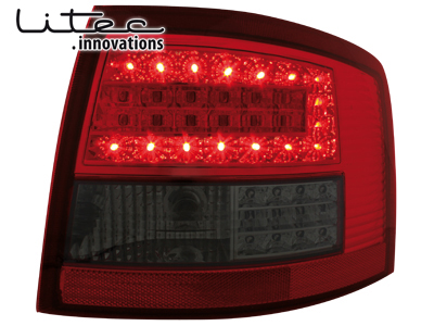 LITEC LED Rückleuchten Audi A6 4B Avant 12.97-1.05 red/smoke LITEC LED Rückleuchten Audi A6 4B Avant 12.97-1.05 red/smoke