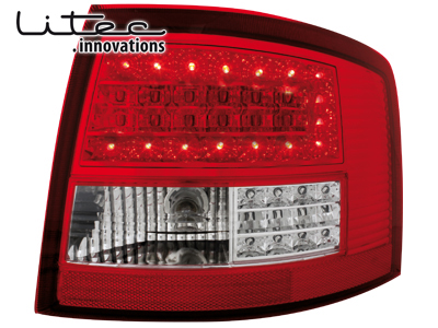 LITEC LED Rückleuchten Audi A6 4B Avant 12.97-1.05 red/clear