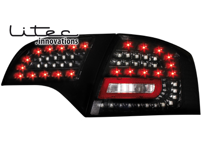 LITEC LED Rückleuchten Audi A4 B7 Avant 04-08 black