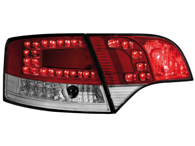 LED Rückleuchten Audi A4 B7 Avant 04-08 LED BLINKER red/crys