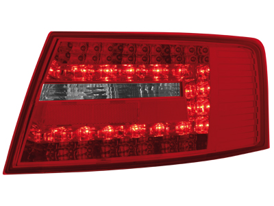 LED Rückleuchten Audi A6 4F Limousine 04-08 red/crystal LED Rückleuchten Audi A6 4F Limousine 04-08 red/crystal
