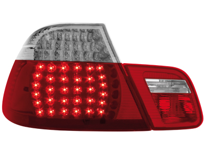 LED Rückleuchten BMW 3er E46 Coupe 98-02 red/crystal 4teilig LED Rückleuchten BMW 3er E46 Coupe 98-02 red/crystal 4teilig