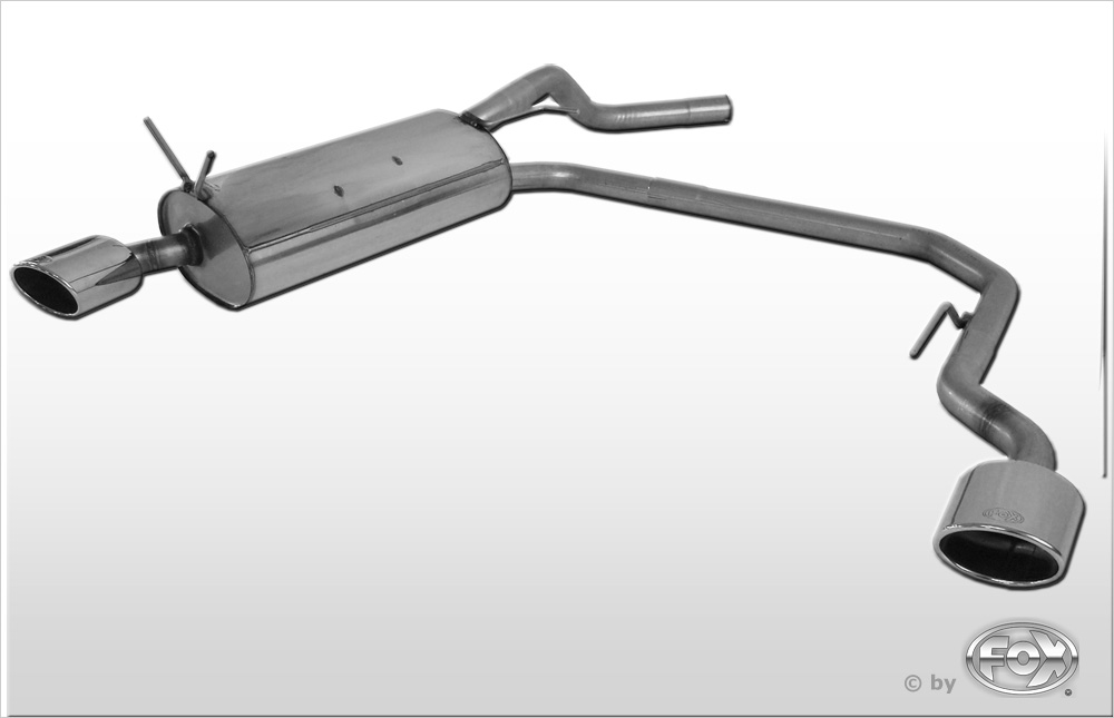 FOX Renault Megane I - Typ DA Coach  Endschalldämpfer Ausgang rechts/links  - 115x85 Typ 32 rechts/links