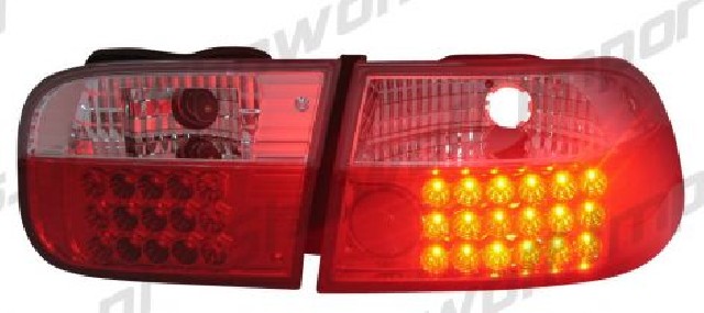  Honda Civic 92-95 2/4D Red/Clear G4 LED Taillights