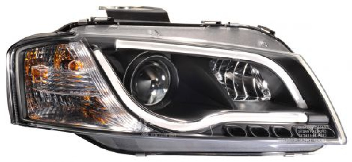 Audi A3 8P 03-08 Headlights Set Black Audi A3 8P 03-08 Headlights Set Black