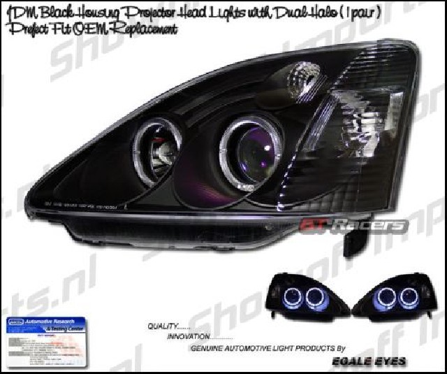 Honda Civic 01-05 3D Projector Headlights Black KS