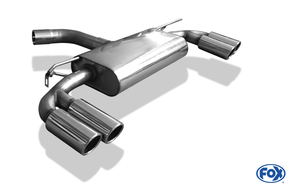 VW Golf VII - mit starrer Hinterachse Endschalldämpfer rechts/links - 2x80 Typ 16 rechts/links