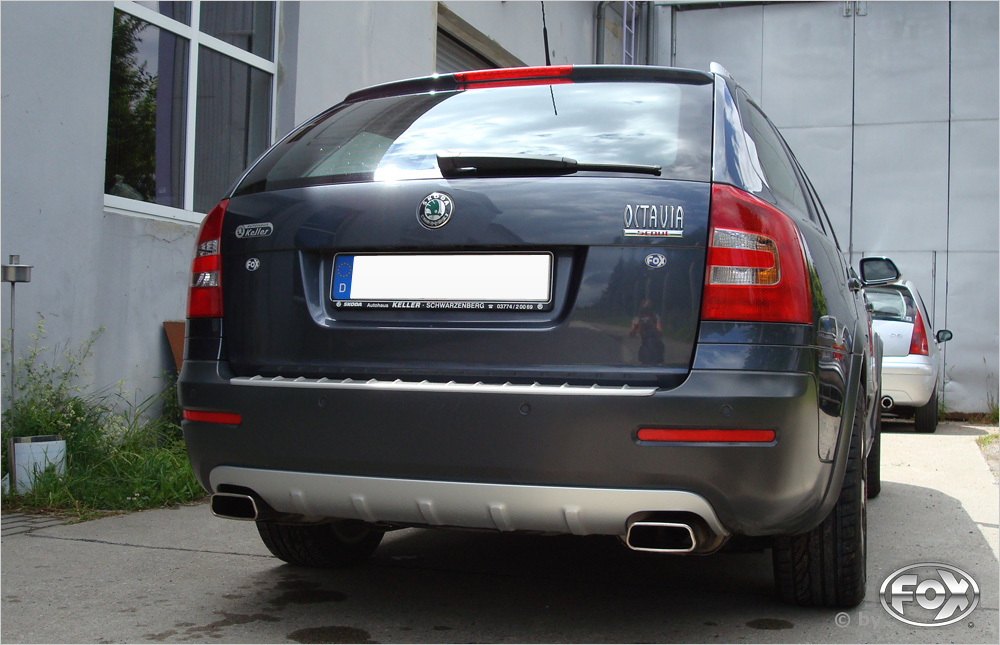 Skoda Octavia Typ 1Z 4x4 + Scout Endschalldämpfer rechts/links - 145x65 Typ 59 rechts/links