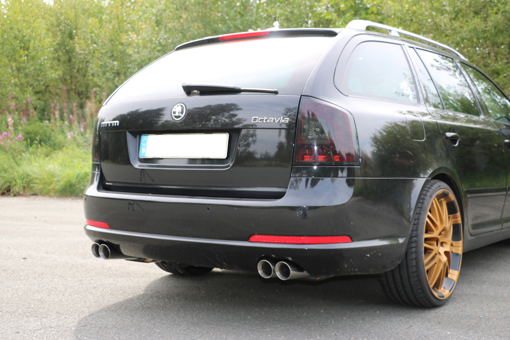 Skoda Octavia Typ 1Z RS inkl. Facelift Endschalldämpfer rechts/links - 2x76 Typ 25 rechts/links