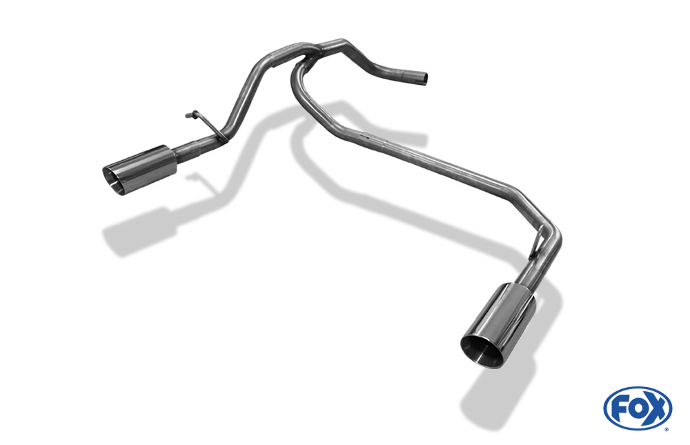 Seat Mii/ Skoda Citigo/ VW UP Endrohrsystem rechts/links passend auf originalen oder FOX-Endschalldämpfer   - 1x80 Typ 25 rechts/links
