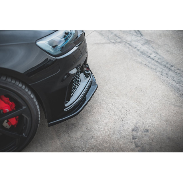 Cup Spoilerlippe Front Ansatz V.4 für Audi RS3 8V Facelift schwarz matt