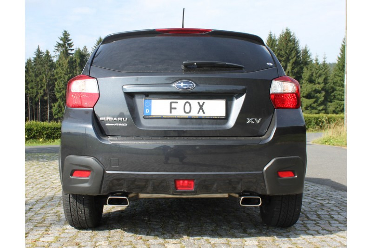 Sportauspuff Subaru XV Endschalldämpfer quer Ausgang rechts/links - 145x65  rechts/links