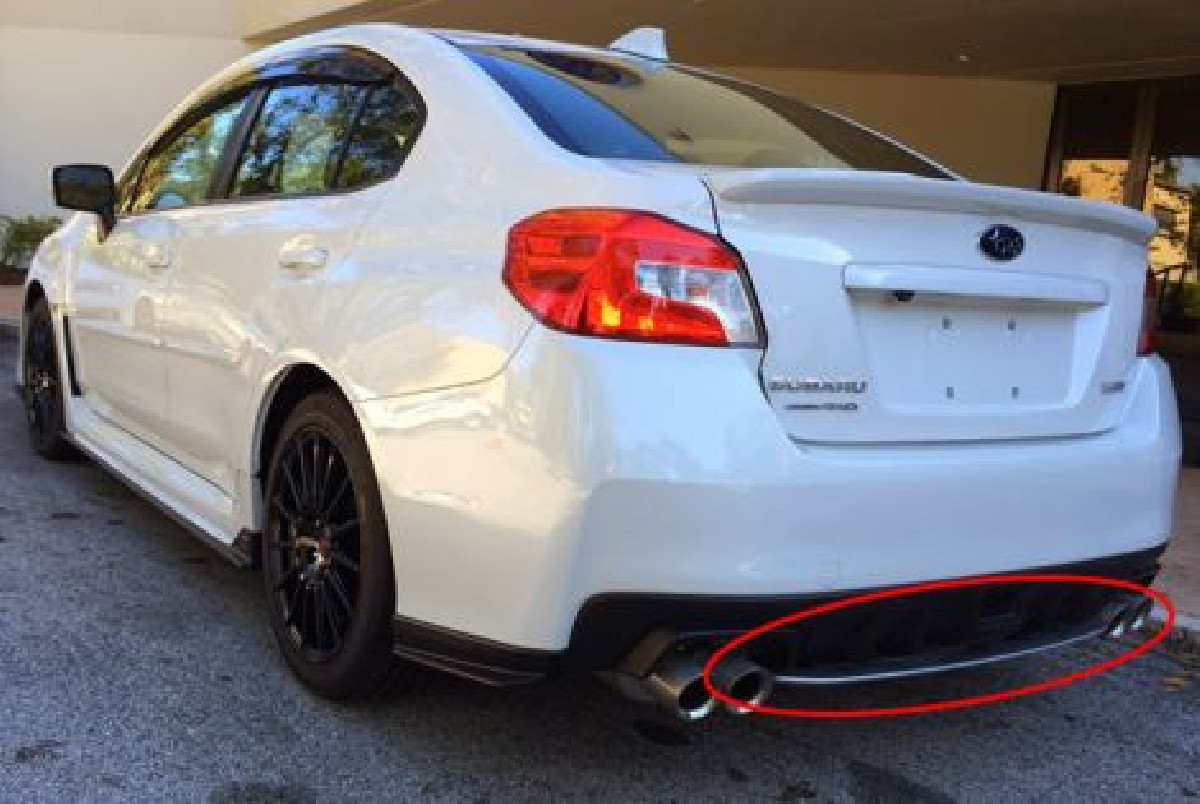 Subaru Impreza WRX 14+ STI Style Rear Diffuser ABS 