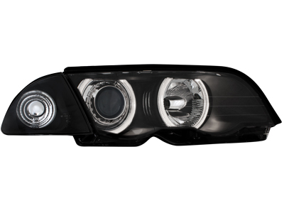 Scheinwerfer BMW 3er E46 Lim. 98-01 2 Standlichtringe black Scheinwerfer BMW 3er E46 Lim. 98-01 2 Standlichtringe black