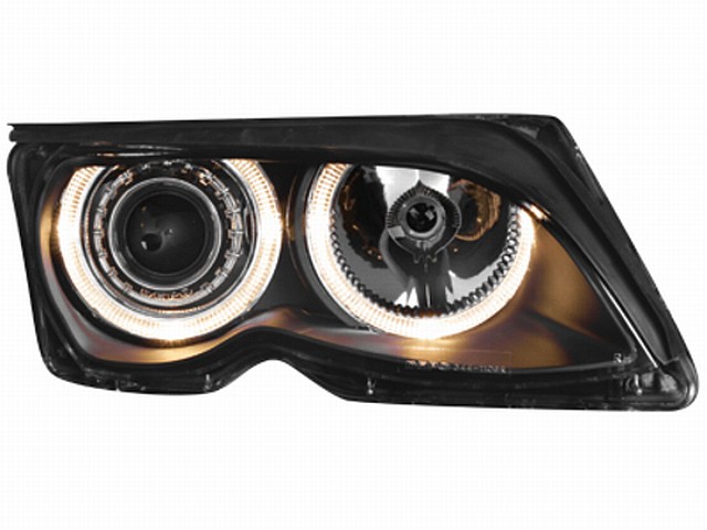 Scheinwerfer BMW 3er E46 Lim. (01-04) 2 Standlichtringe black Scheinwerfer BMW 3er E46 Lim. (01-04) 2 Standlichtringe black
