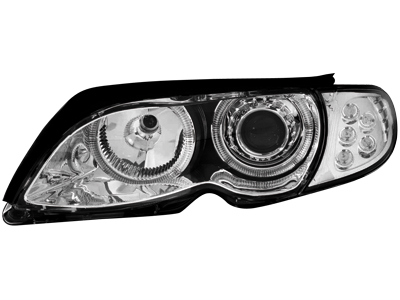 Scheinwerfer BMW 3er E46 Lim. 01-03 2 Standlichtringe LED chrome Scheinwerfer BMW 3er E46 Lim. 01-03 2 Standlichtringe LED chrome