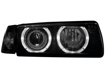Scheinwerfer BMW 3er E36 Lim. 92-98 2 Standlichtringe black Scheinwerfer BMW 3er E36 Lim. 92-98 2 Standlichtringe black