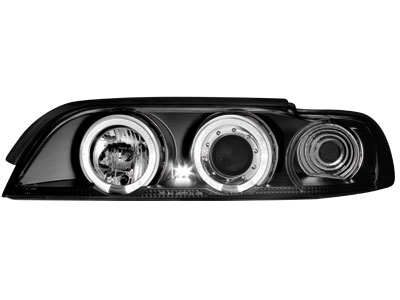 Scheinwerfer BMW 5er E39 95-00 2 Standlichtringe black