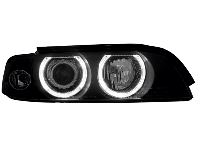 Scheinwerfer BMW 5er E39 95-00 2 Standlichtringe black