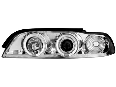 Scheinwerfer BMW 5er E39 95-00 2 Standlichtringe chrome