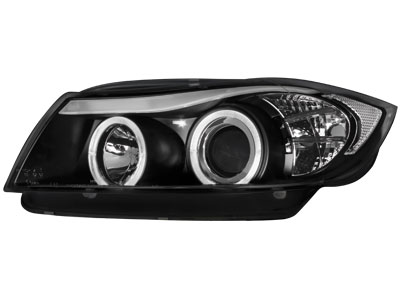 Scheinwerfer BMW 3er E90/E91 2 Standlichtringe schwarz Scheinwerfer BMW 3er E90/E91 2 Standlichtringe schwarz