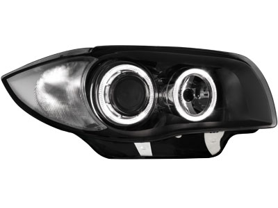 Scheinwerfer BMW 1er E87 04-07 2 Standlichtringe black Scheinwerfer BMW 1er E87 04-07 2 Standlichtringe black