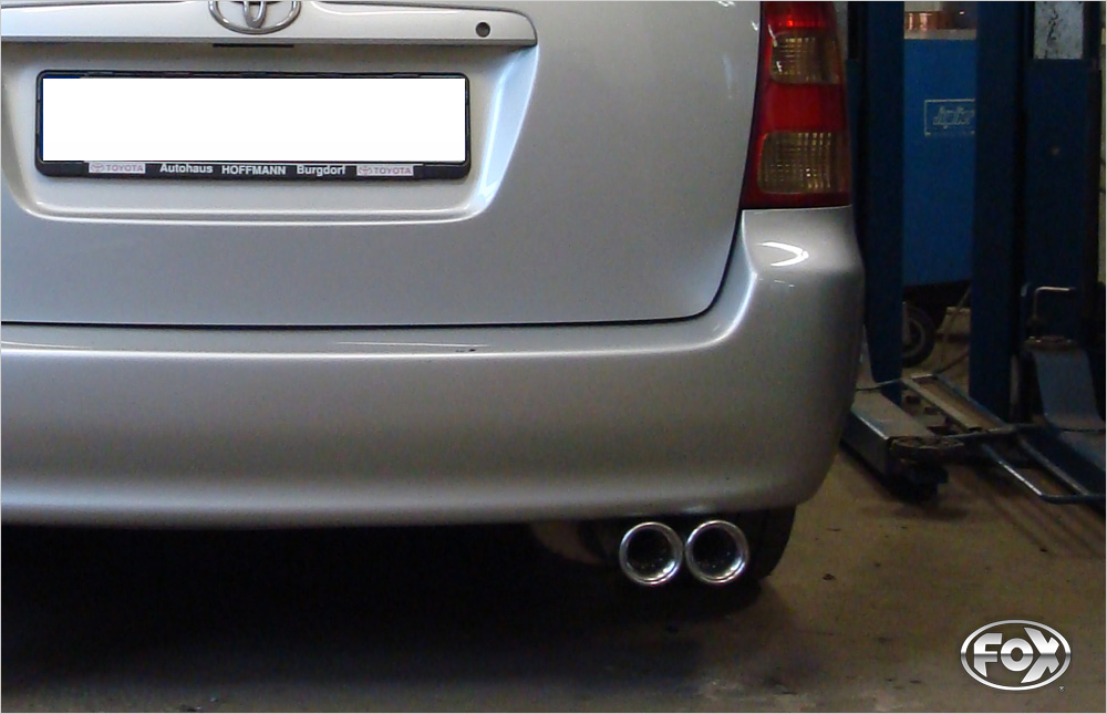 FOX Toyota Corolla E12 Combi  Endschalldämpfer - 2x80 Typ 13