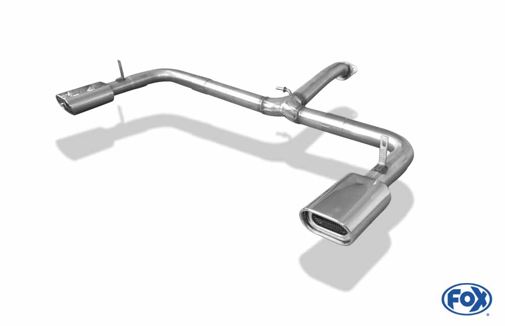 FOX Toyota RAV 4 III  Endrohrsystem rechts/links passend auf original Mittelschalldämpfer - 135x80 Typ 53 rechts/links