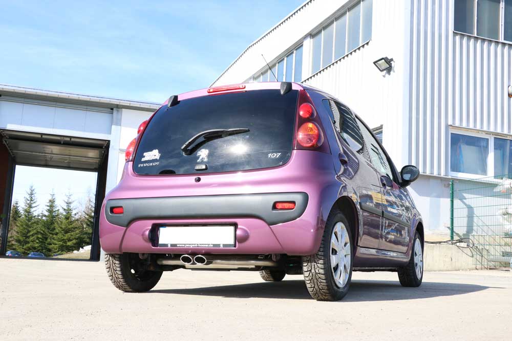 Toyota Aygo Endschalldämpfer Ausgang mittig - 2x86x54