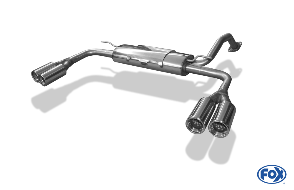 Toyota Auris Benzin FOX Endschalldämpfer rechts/links - 2x90 