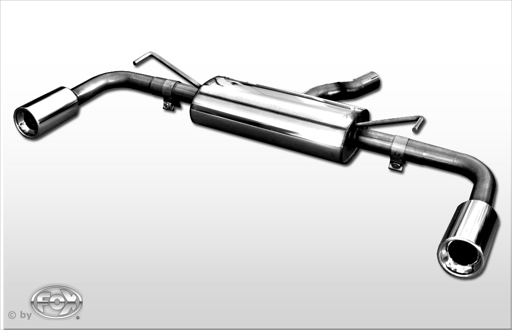 Toyota Auris Diesel FOX Endschalldämpfer rechts/links - 1x90 