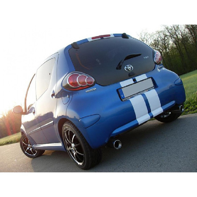 Toyota Aygo Endschalldämpfer Ausgang rechts/links - 1x90 Toyota Aygo Endschalldämpfer Ausgang rechts/links - 1x90