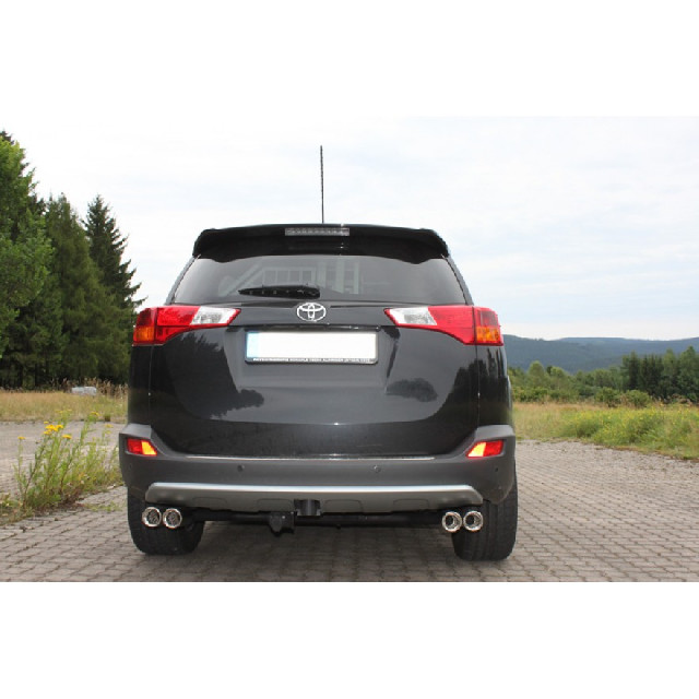 Toyota RAV 4 IV Endrohrsystem rechts/links passend auf FOX-Mittelschalldämpfer - 2x80