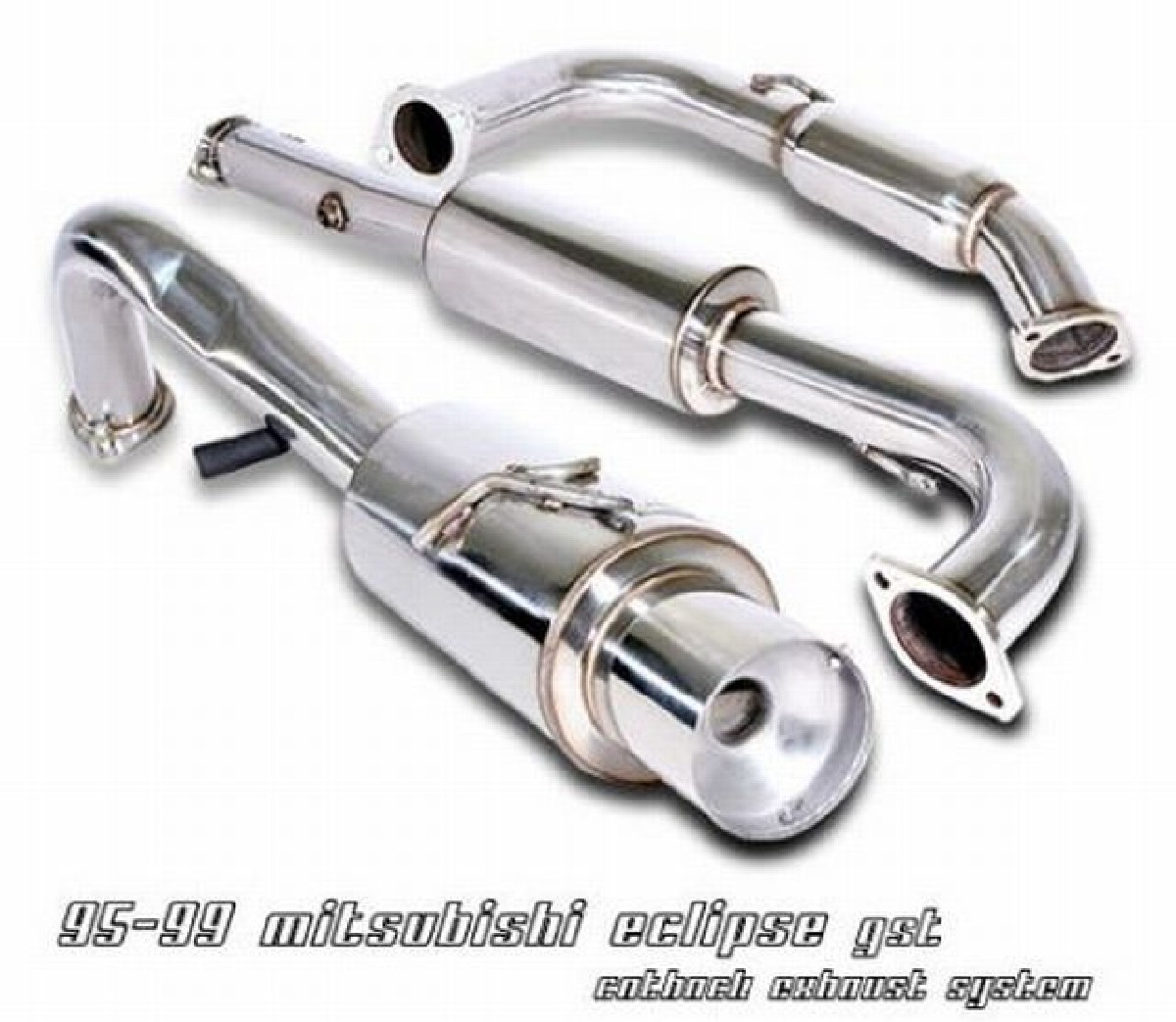 3 Zoll Catback Auspuffanlage Mitsubishi Eclipse D30 95-99 Turbo (GSX/GS-T)