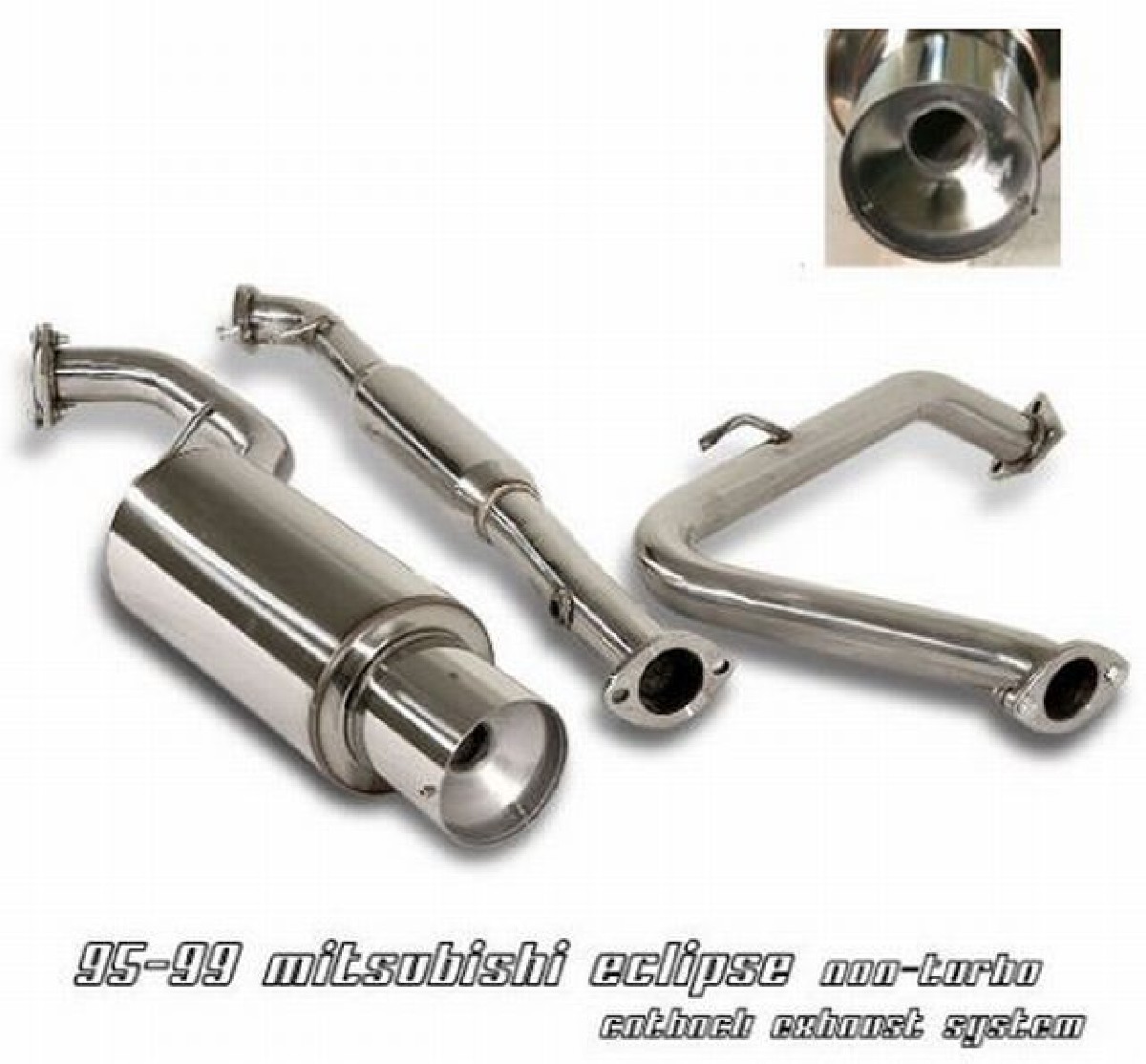 Catback Auspuffanlage Mitsubishi Eclipse D30 95-99 Non-Turbo