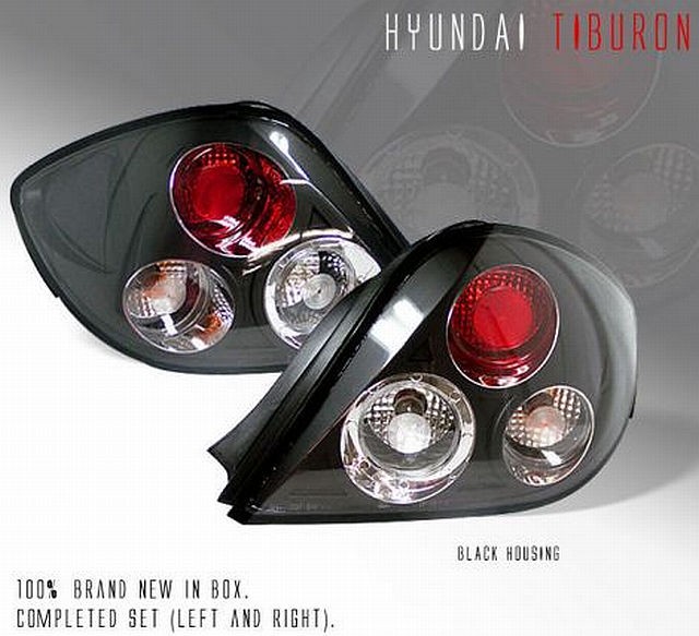 Rückleuchten Hyundai Coupe/Tiburon 02-05 Schwarz