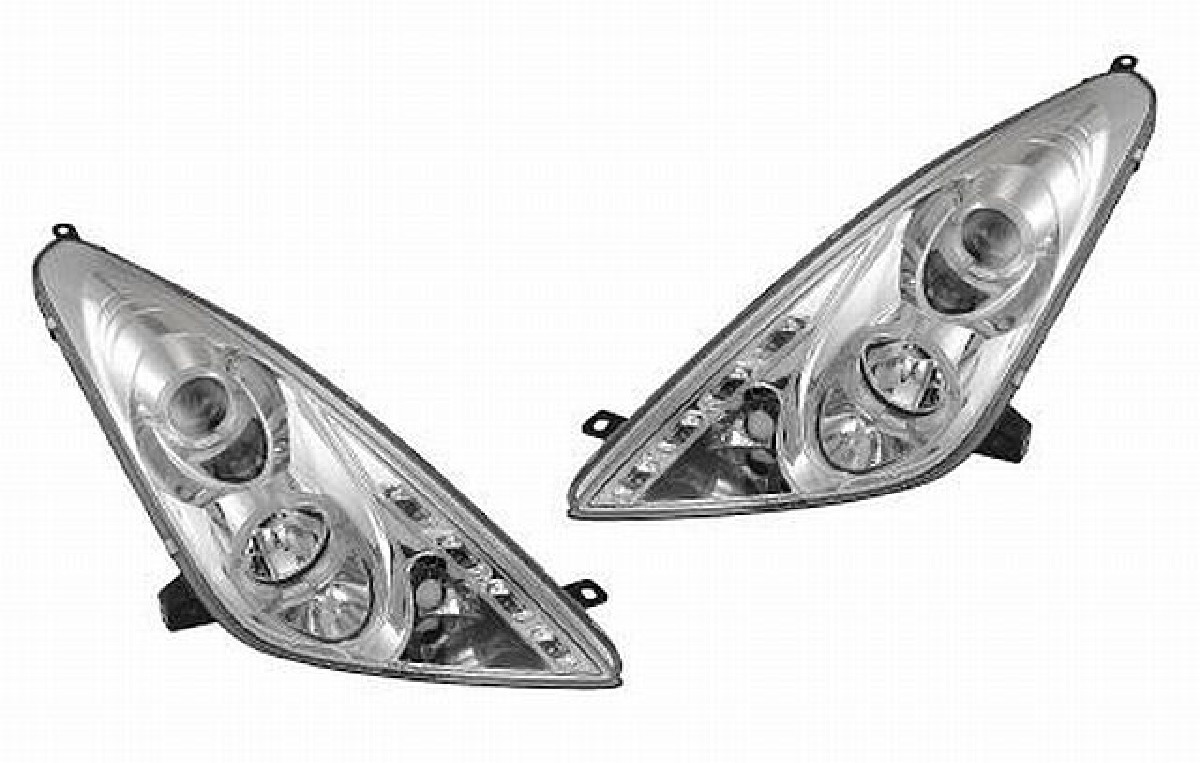 Angel Eyes Scheinwerfer Toyota Celica T23 99-05 Chrom