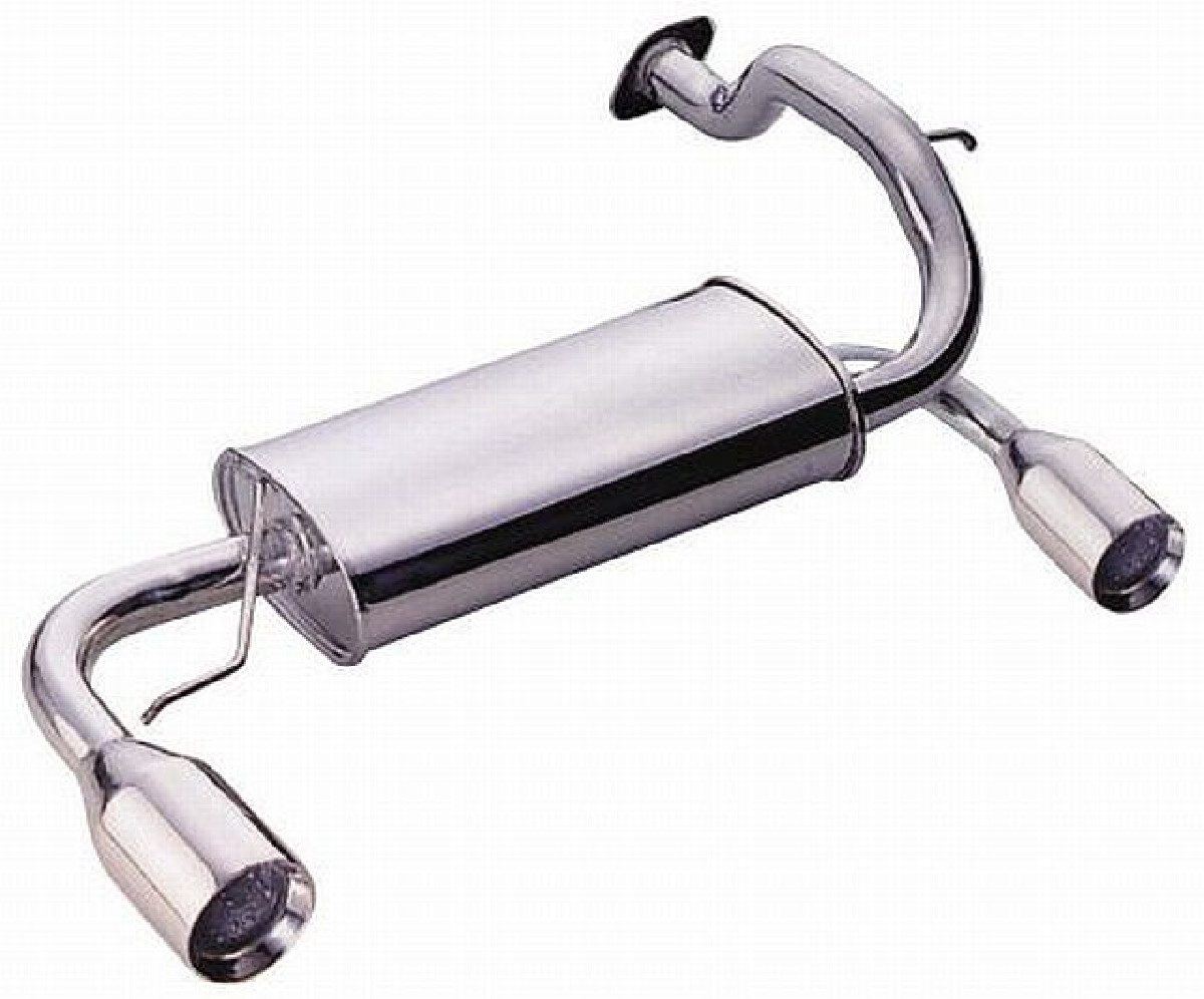 Edelstahl Axle Back Duplex Auspuffanlage Honda CRX 88-91