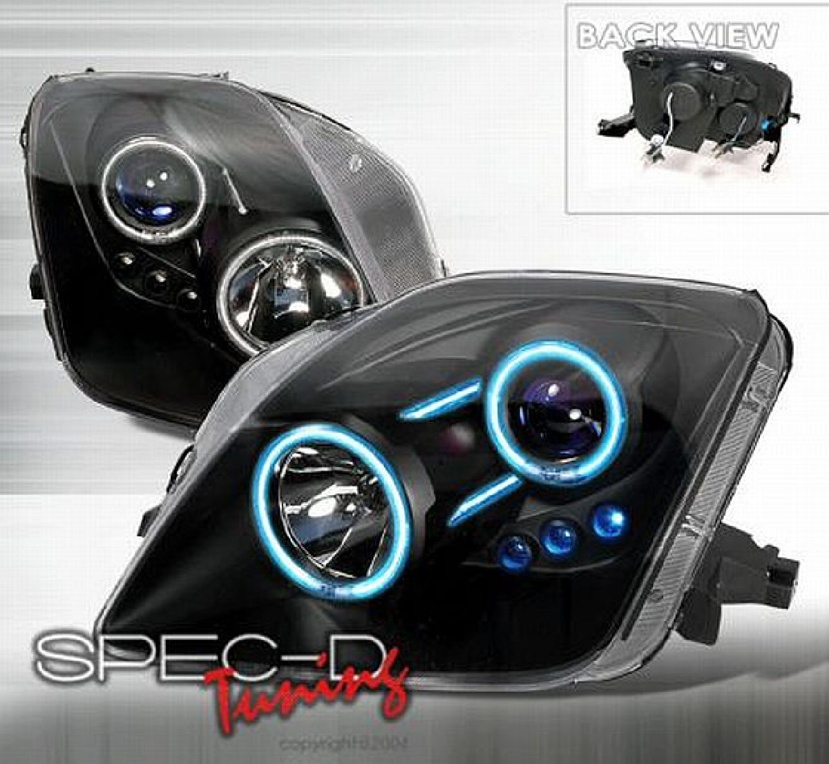 Angel Eyes Scheinwerfer Honda Prelude 97-01 Schwarz