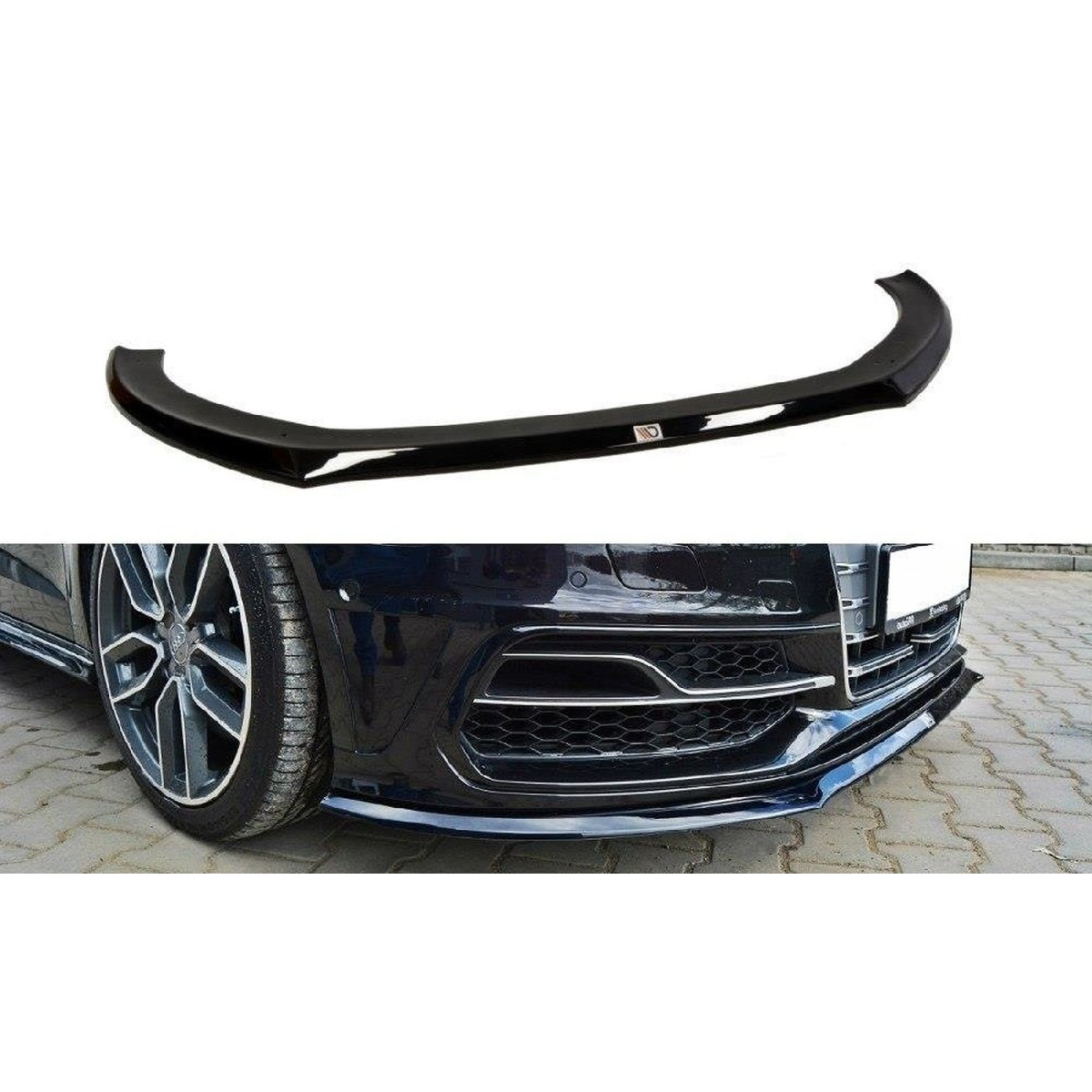 Cup Spoilerlippe Front Ansatz für Audi S3 / A3 S-Line 8v Hatchback / Sportback schwarz matt Cup Spoilerlippe Front Ansatz für Audi S3 / A3 S-Line 8v Hatchback / Sportback schwarz matt
