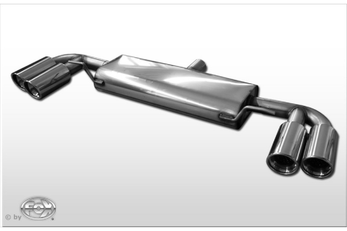 Audi TT 8J - 3,2 V6 Endschalldämpfer rechts/links - 2x100  seitlich versetzt