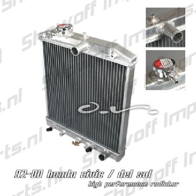 Honda Civic/Delsol 92-00 DOHC Aluminium SIX Radiator