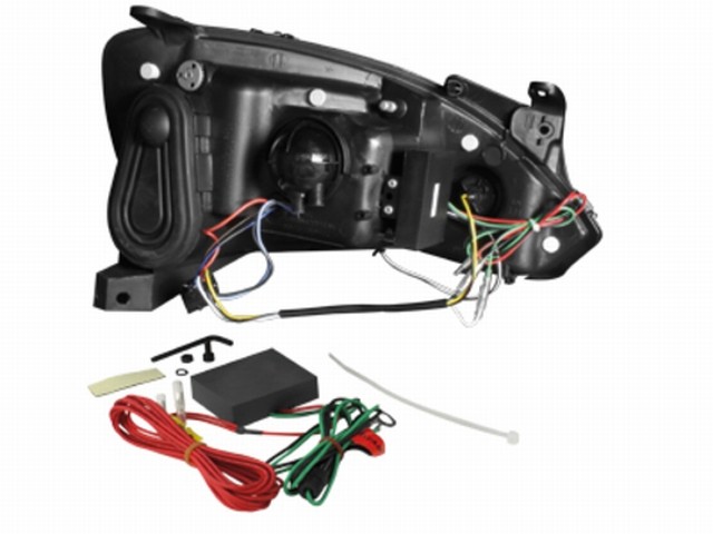 Tagfahrlicht Scheinwerfer Opel Corsa C 01-06 schwarz Tagfahrlicht Scheinwerfer Opel Corsa C 01-06 schwarz