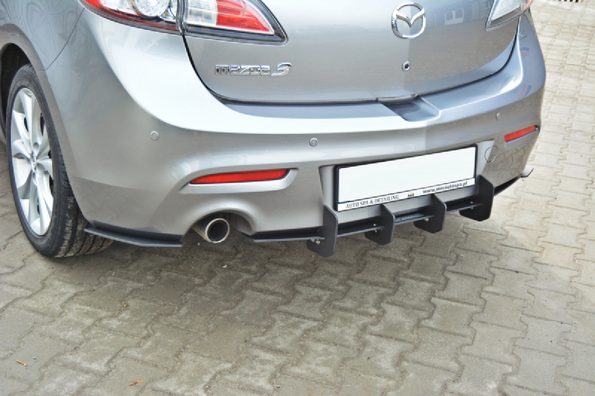MAZDA 3 MK2 SPORT VOR FACELIFT HECKSCHÜRZE und  HECK DIFFUSOR SEITE L und R