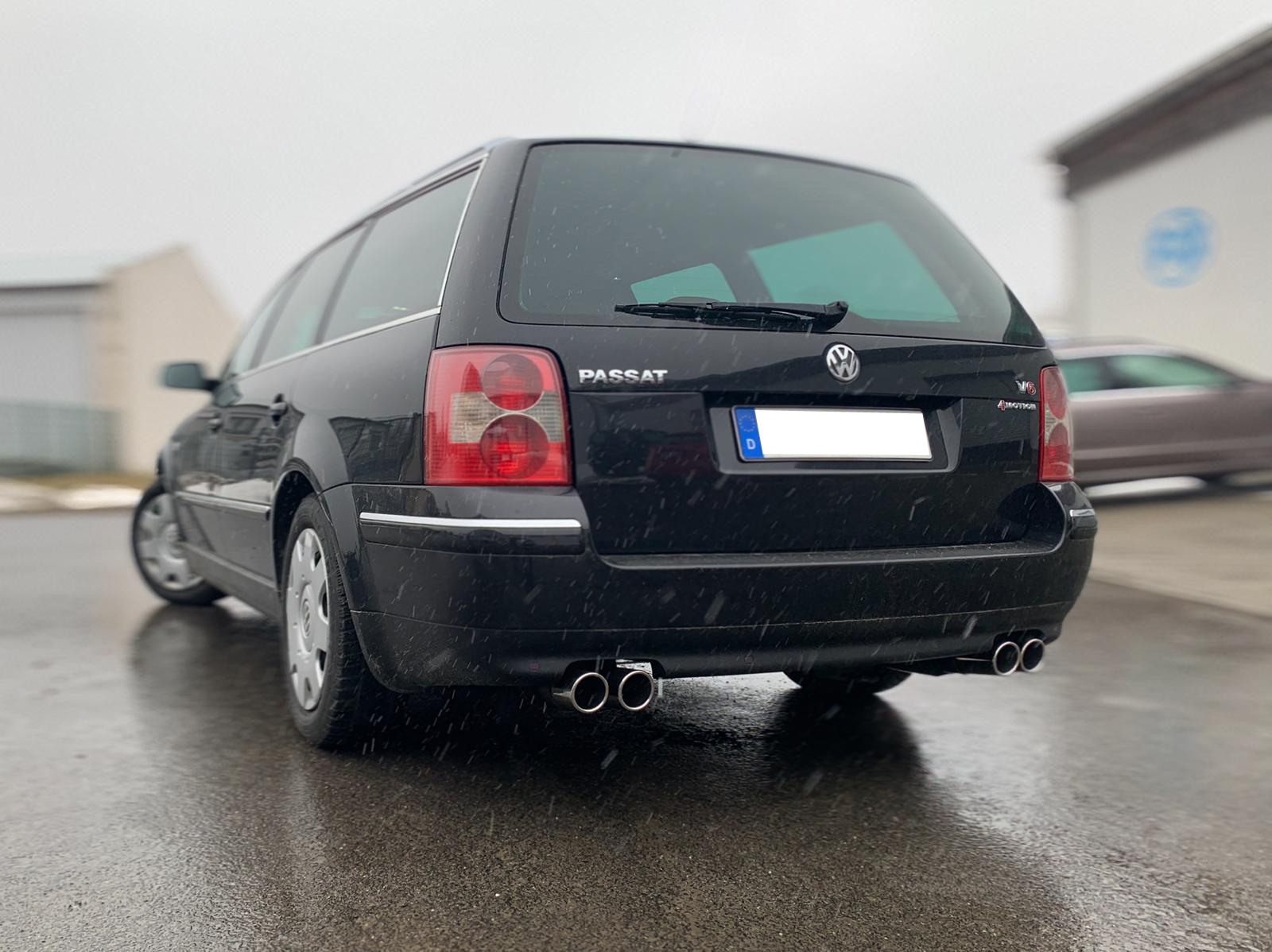 VW Passat 3B/ 3BG 4-Motion W8 Optik Endschalldämpfer rechts/links - 2x76 Typ 16 rechts/links versetzt