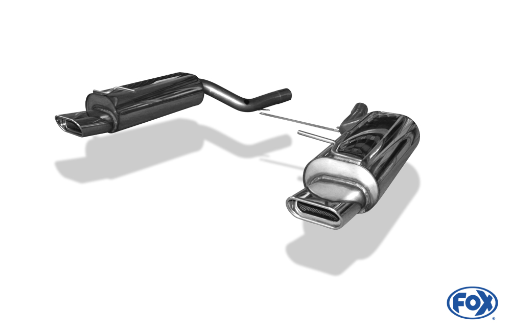 VW Passat 3B/ 3BG 4-Motion Endschalldämpfer rechts/links - 150x70 Typ 53 rechts/links