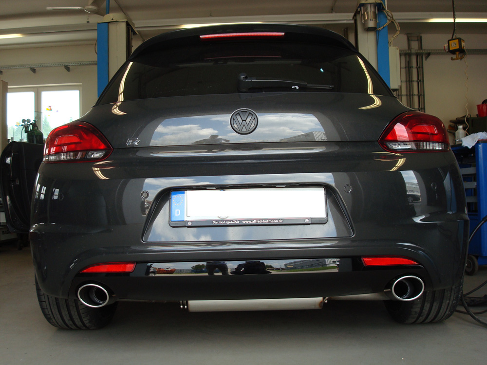 VW Scirocco R - 13 Endschalldämpfer Ausgang rechts/links - 115x85 Typ 32 rechts/links